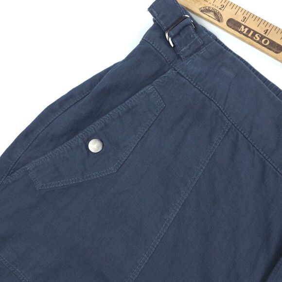 NEW Athleta Voyager Linen Utility Pants Ankle Crop Minimal Beachy Boho Lagenlook - Picture 5 of 9